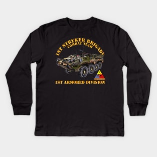 1st Stryker Bde Cbt Tm - 1st AR Div Kids Long Sleeve T-Shirt